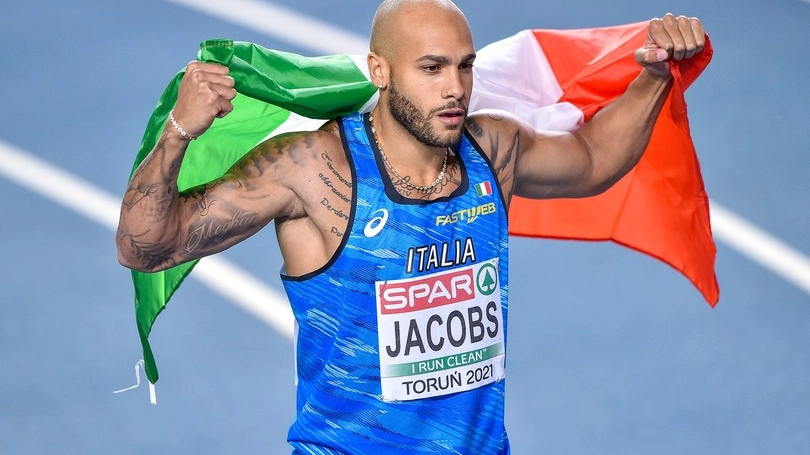 Il campione di atletica Jacobs