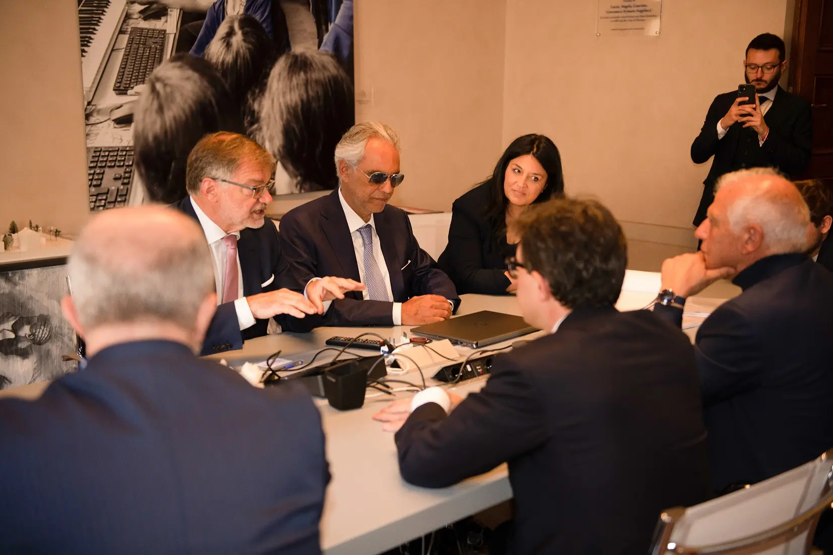 Firenze, Borrell in visita alla Andrea Bocelli Foundation