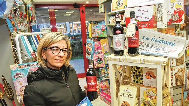 Sabrina Soru, titolare della rivendita di giornali di via Carducci a Scandicci