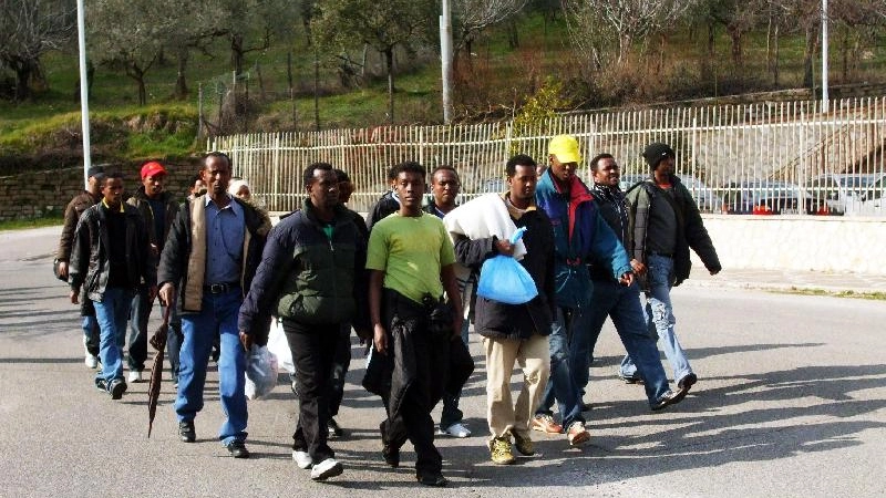 Un gruppo di immigrati