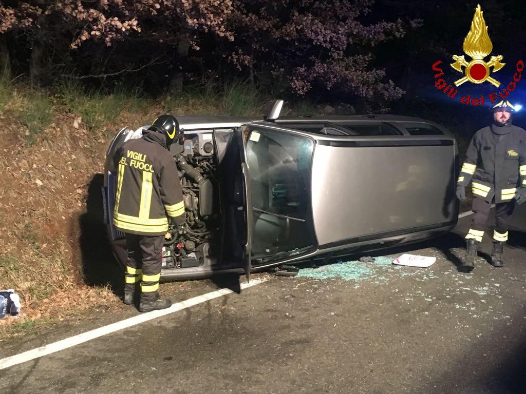 Incidente Sulla Provinciale Auto Si Ribalta Durante La Notte 2095