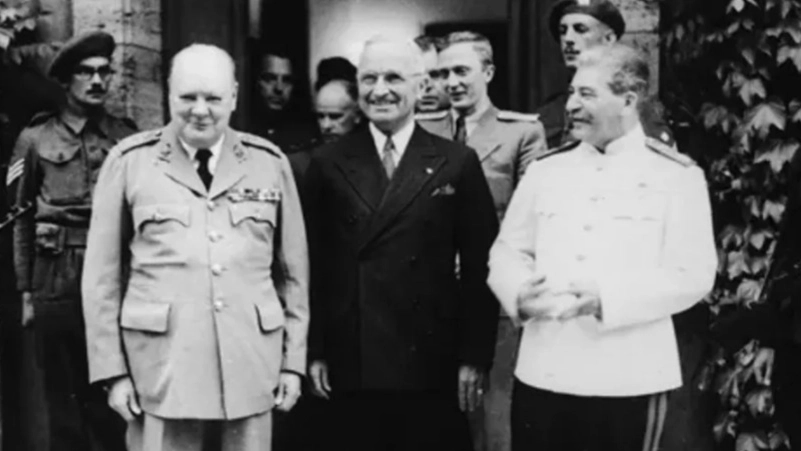L'incontro tra Churchill, Truman e Stalin 