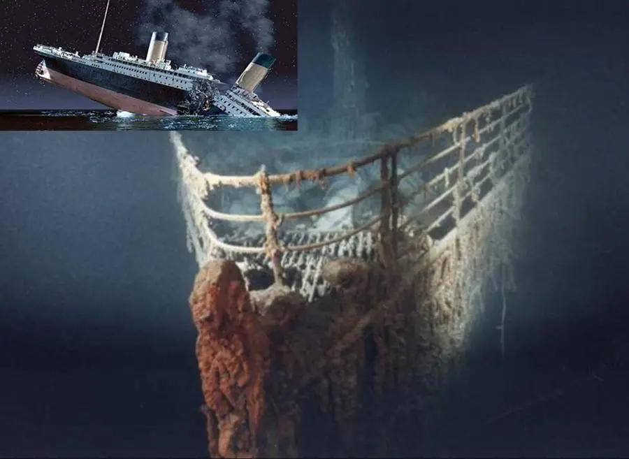 immagini reali del relitto del Titanic