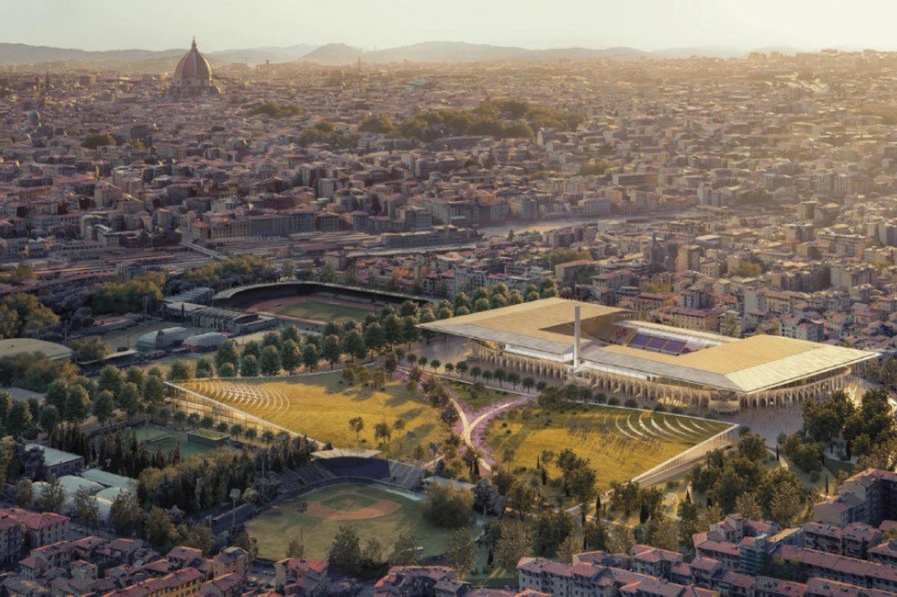 Stadio Franchi, il rendering del progetto