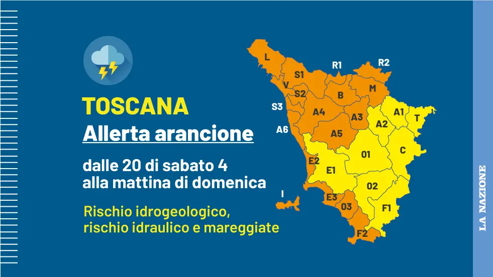 Maltempo Toscana: C’è Una Nuova Allerta Arancione Sabato 4 Novembre