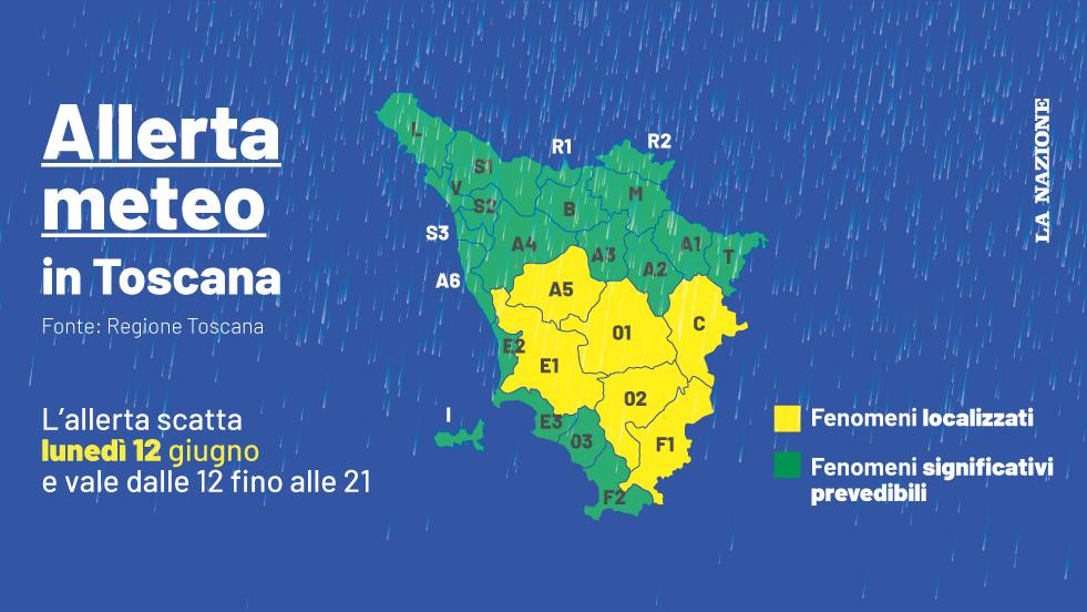 Maltempo In Toscana, Prosegue L’allerta Gialla Per Temporali