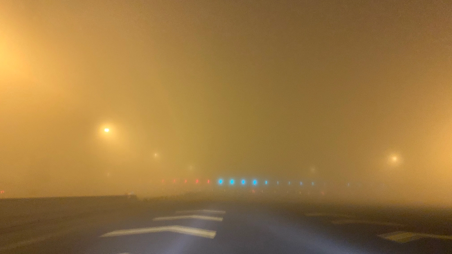 Nebbia sulla A11 all'altezza della barriera di Firenze Ovest