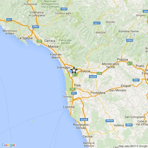 Terremoto, scossa di magnitudo 2.0 avvertita in provincia di Pisa