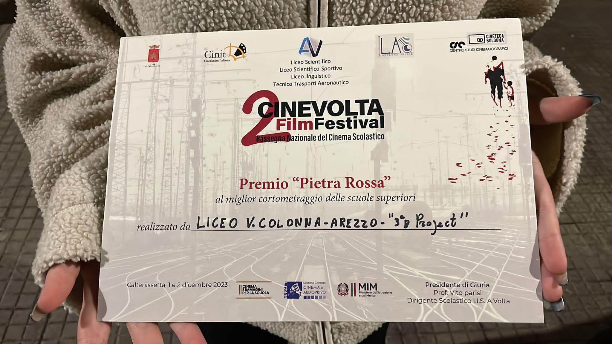 Il premio Pietra Rossa miglior cortometraggio va al 3b projet