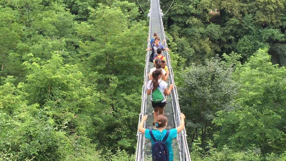 Il ponte sospeso di Mammiano Basso