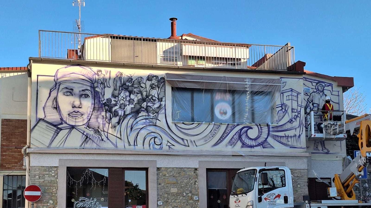 Il Chianti che ripudia il nazismo . Il nuovo murales contro le stragi