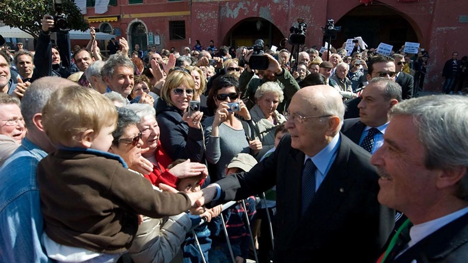 La visita al territorio ferito. Spezia ricorda Re Giorgio