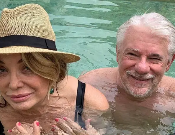 Relax alle terme in Val d'Orcia per Simona Izzo e Ricky Tognazzi