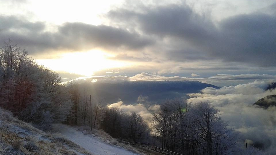 La prima neve (foto Paolo Guidi da Facebook)