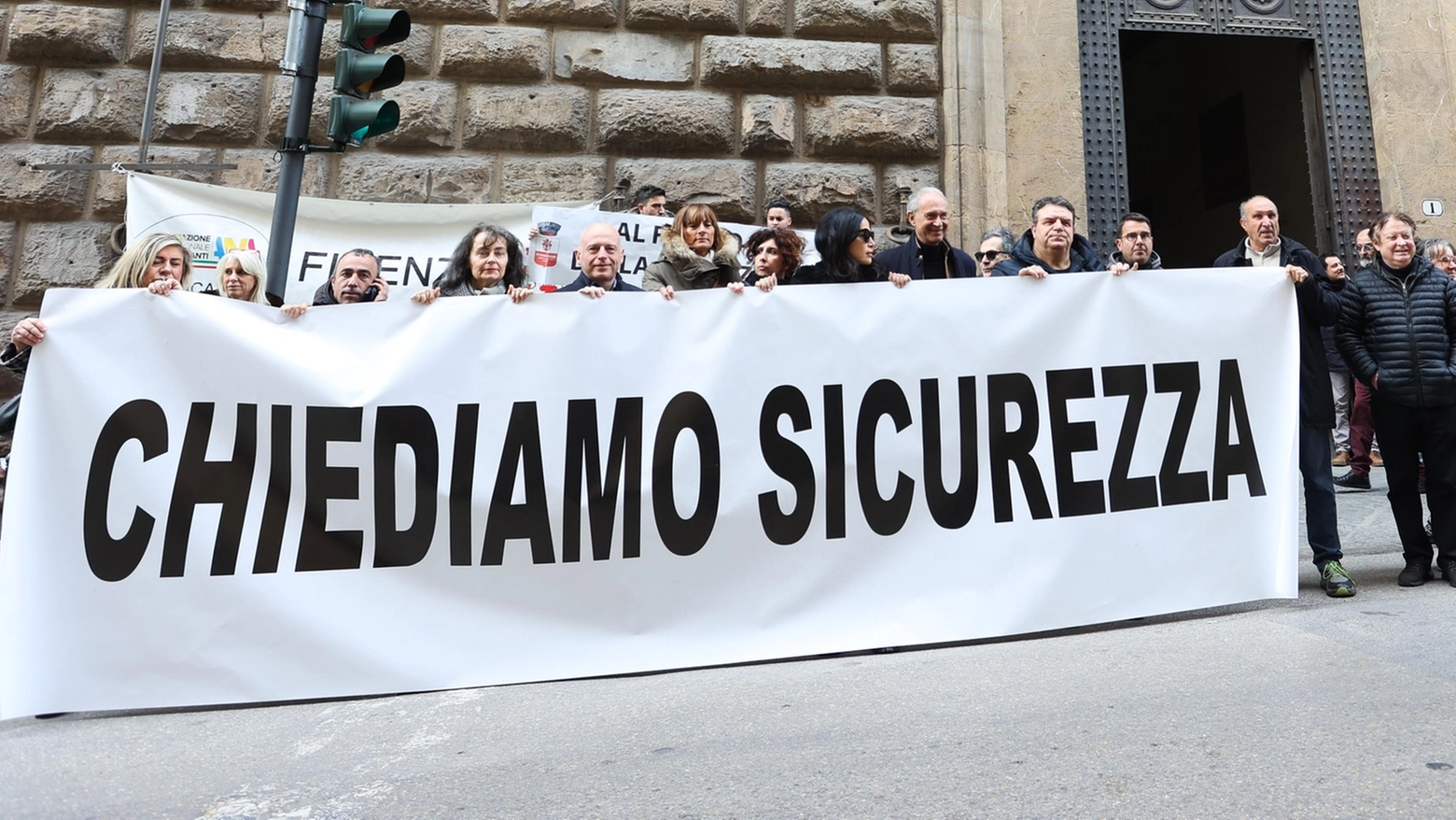 La protesta dei comitati (foto Giuseppe Cabras/New Press Photo)