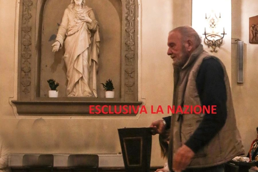 Rodolfo Fiesoli in chiesa a Diacceto