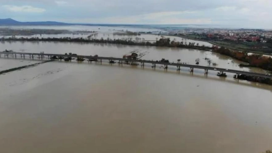 L'Ombrone a Grosseto oggi (Foto Eugenio Giani)