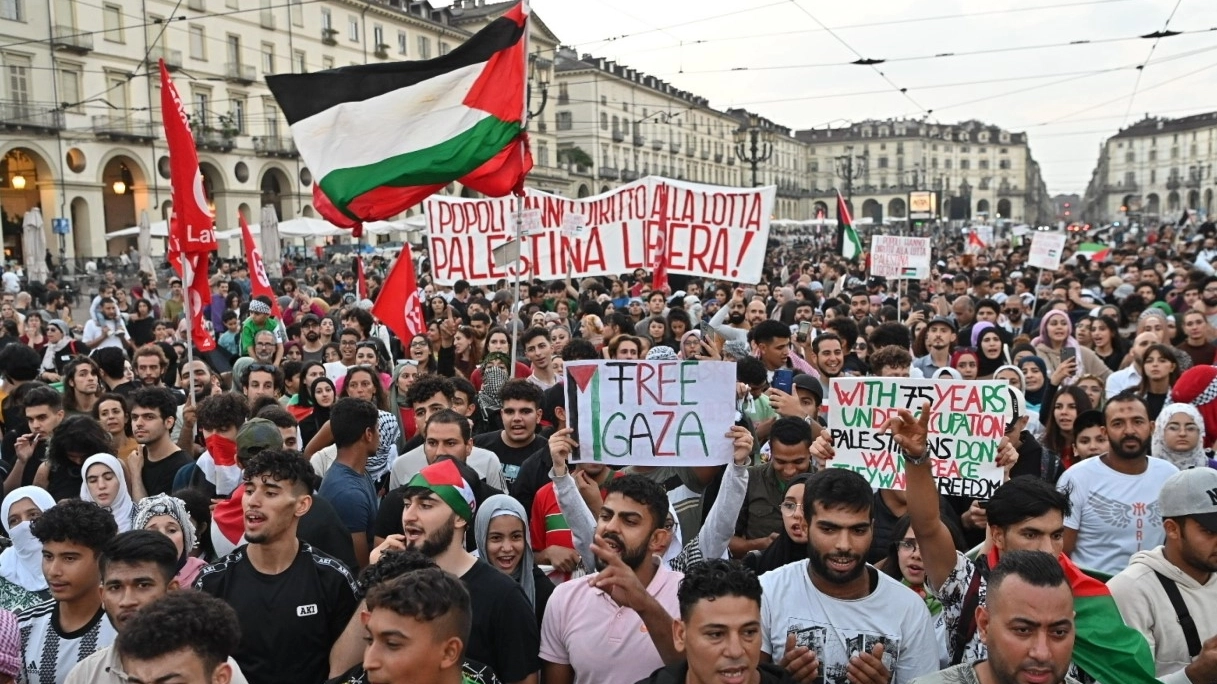 Una manifestazione per la Palestina 