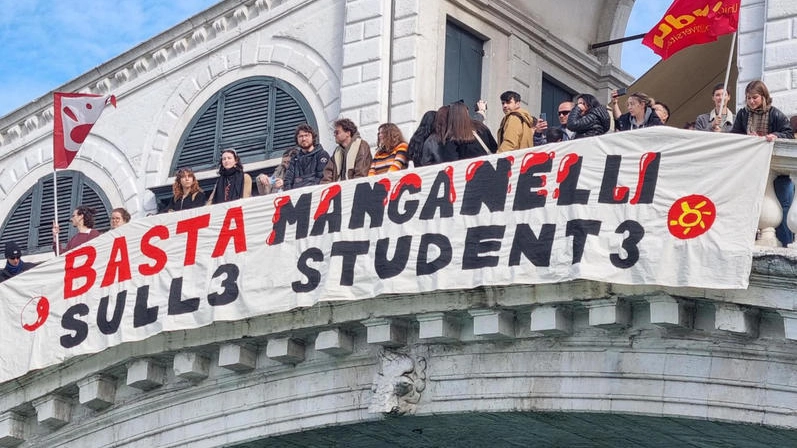 'Basta manganellate', il grido degli studenti a Venezia