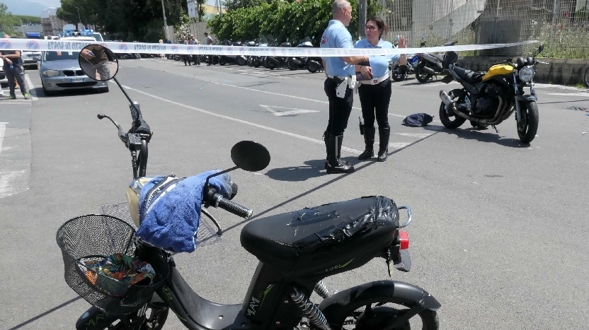 La scena dell'incidente (Foto Umicini)