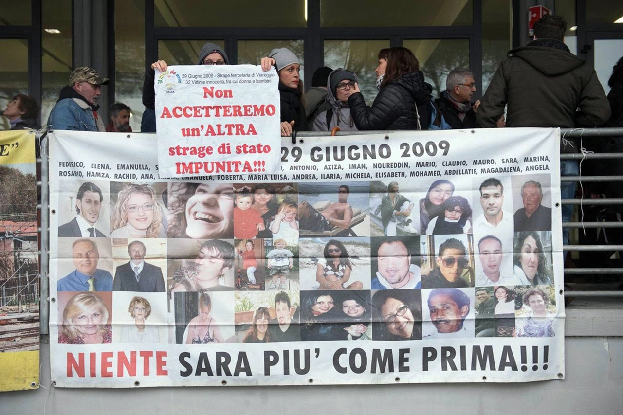 Una manifestazione dei parenti delle vittime