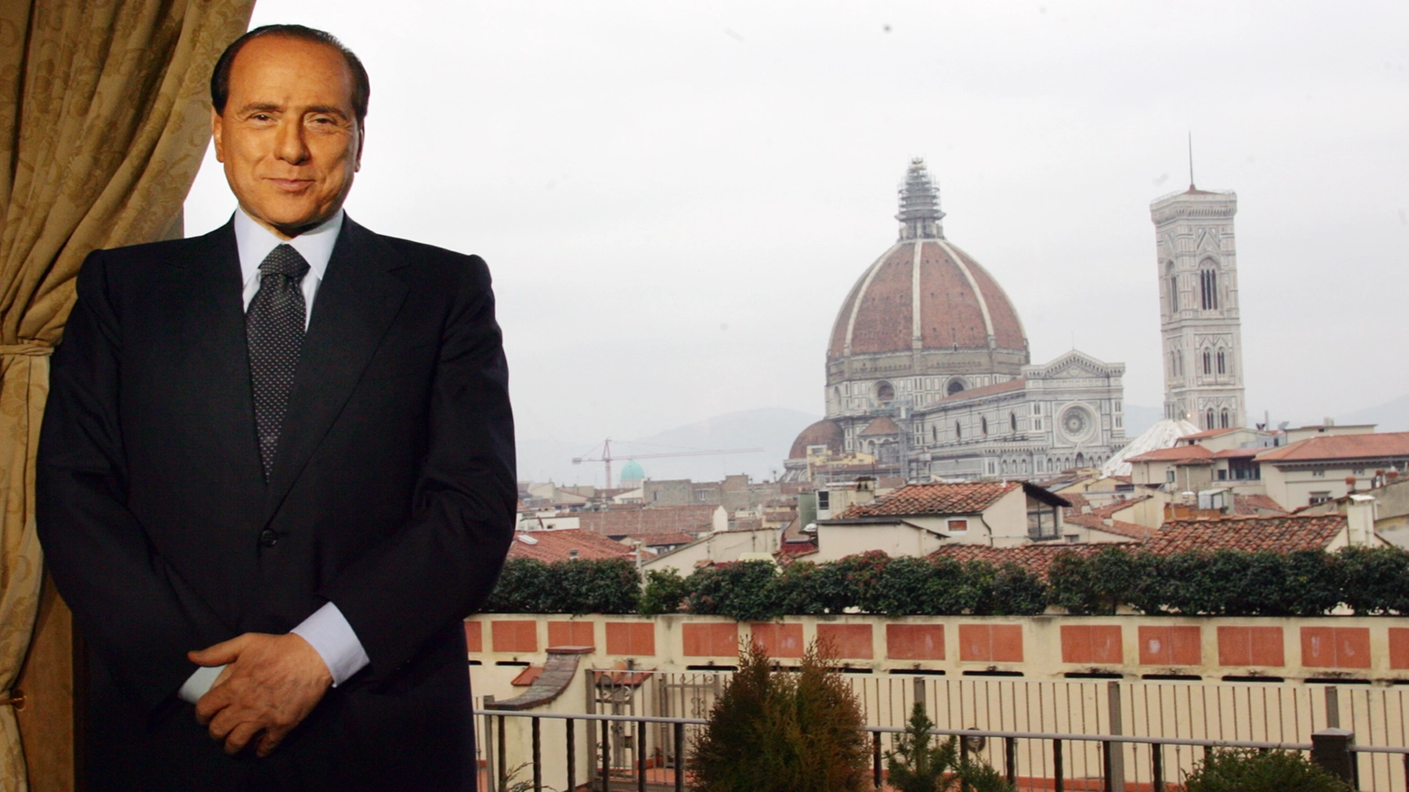 Silvio Berlusconi nel 2006 a Firenze (Foto archivio Germogli)