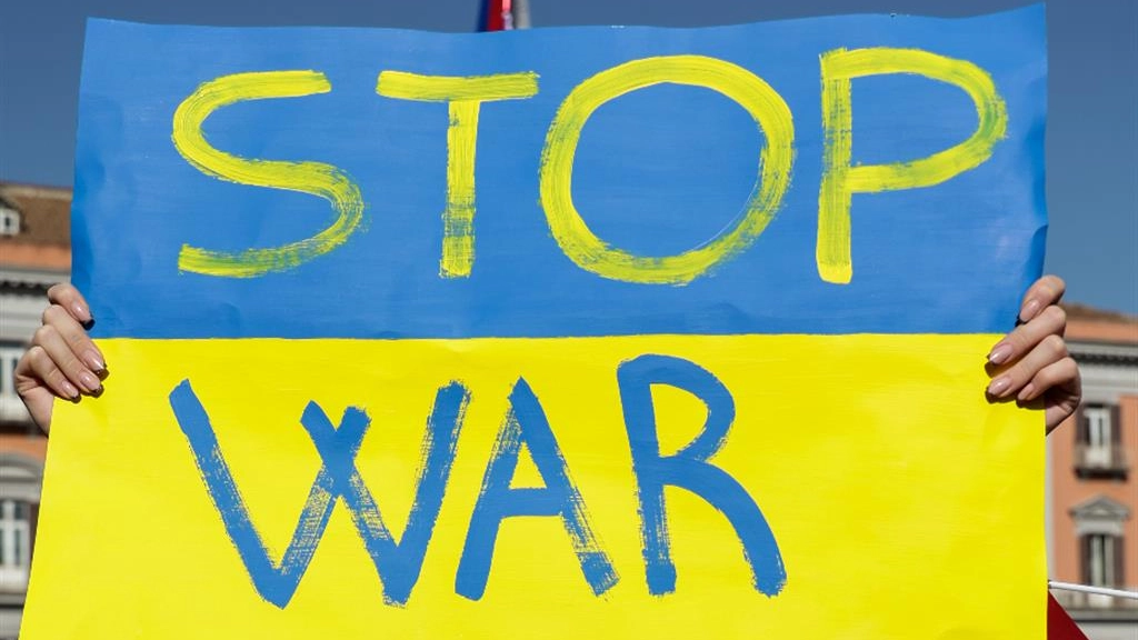 Protesta contro la guerra in Ucraina