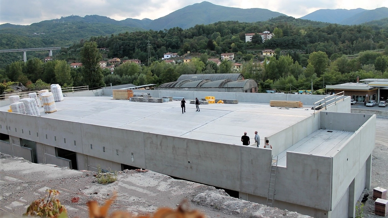  L’area dove sono in corso i lavori per Eurospin e la strada di accesso