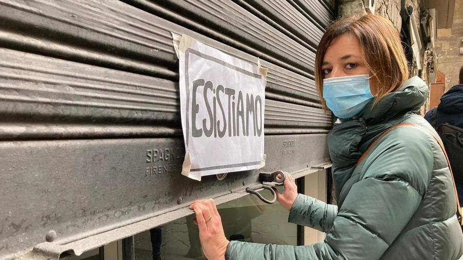 Protesta del mondo del commercio a Firenze (foto di archivio)