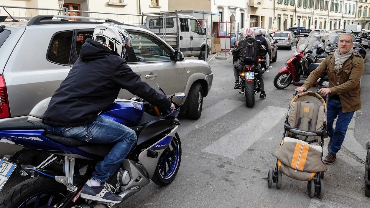 Lavori tramvia, traffico tra viale Morgagni e piazza Dalmazia (New Press Photo) 