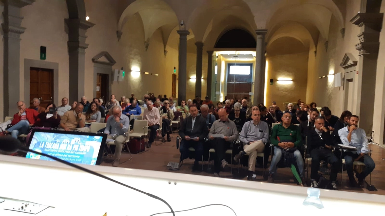 Un momento dell'assemblea della Rete dei comitati