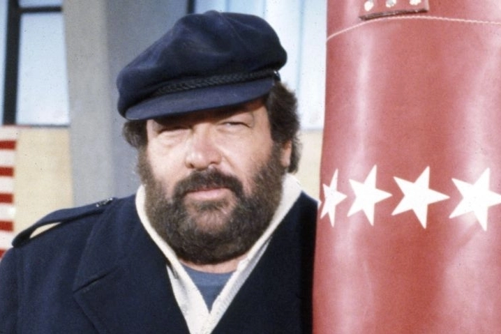 L’attore Bud Spencer, in una scena di 'Bomber'