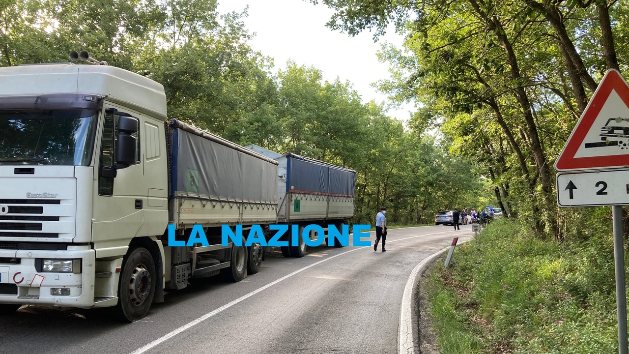 Il camion contro cui Zanardi si è scontrato