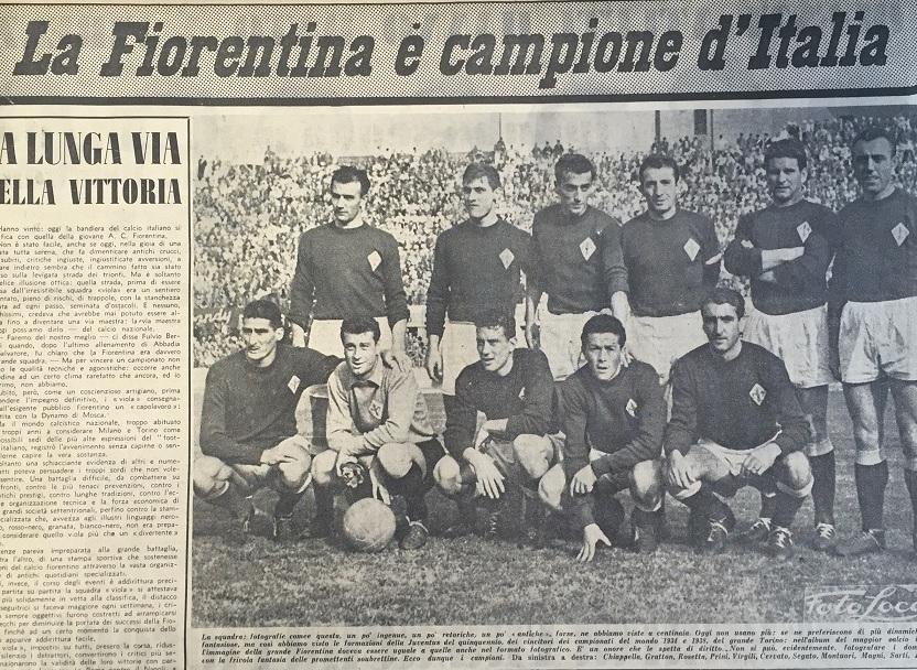 Fiorentina Campione Ditalia 55 56 Un Piazzale Per Ricordare Il Trionfo