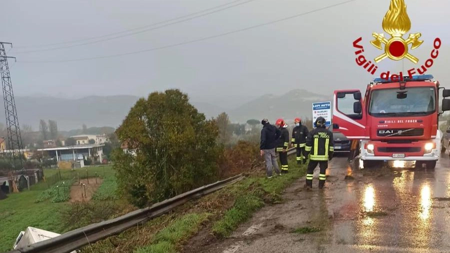 Incidente stradale in via Camporcioni