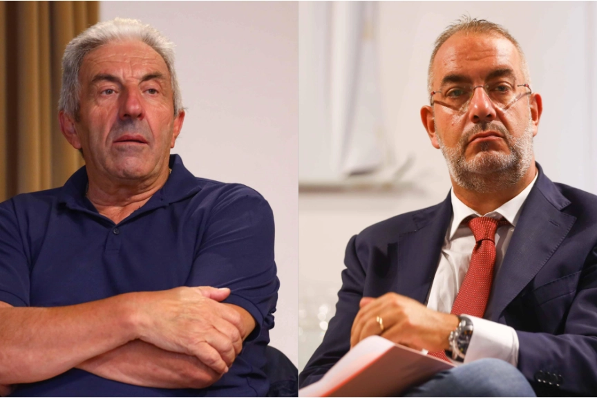 Da sinistra, don Armando Zappolini e Filippo Torrigiani