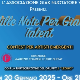 Firenze, va in scena il contest per artisti emergenti ‘Mille Note Per Giak Talent’