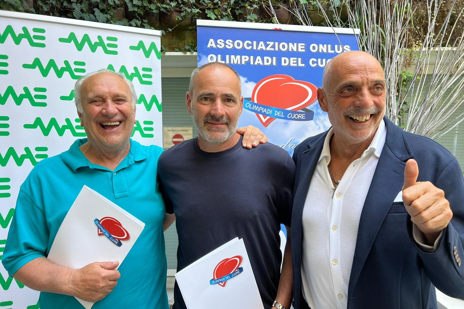 Da sinistra Sergio Marrai, Alberto Mattugini e Paolo Brosio