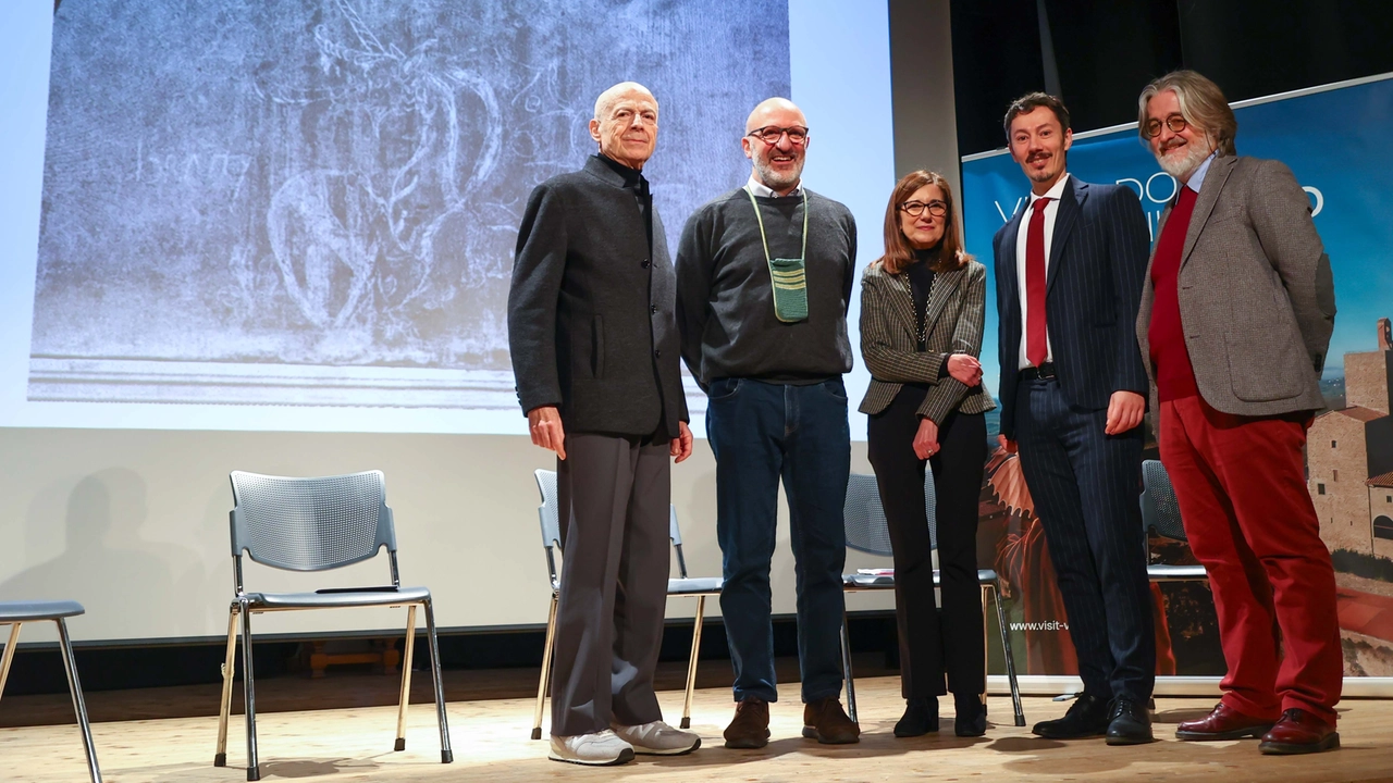 La conferenza stampa a Vinci