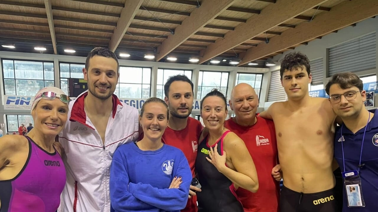 Atlete e atleti della ABC Nuoto Pisa