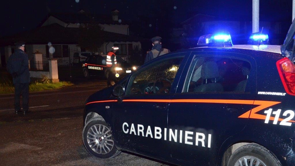 Intervento dei carabinieri