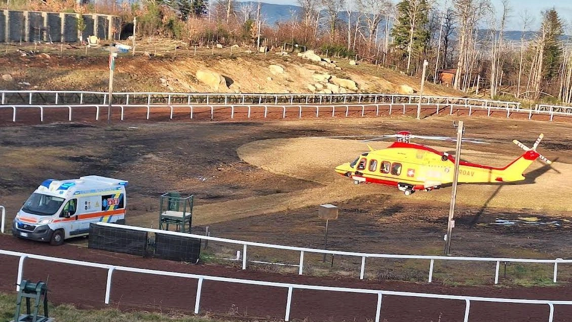 Pegaso è atterrato nell’area verde della pista del parco della Madonna di San Pietro