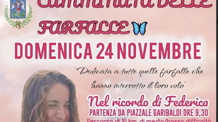 Torna la camminata delle farfalle in ricordo di Federica Canneti