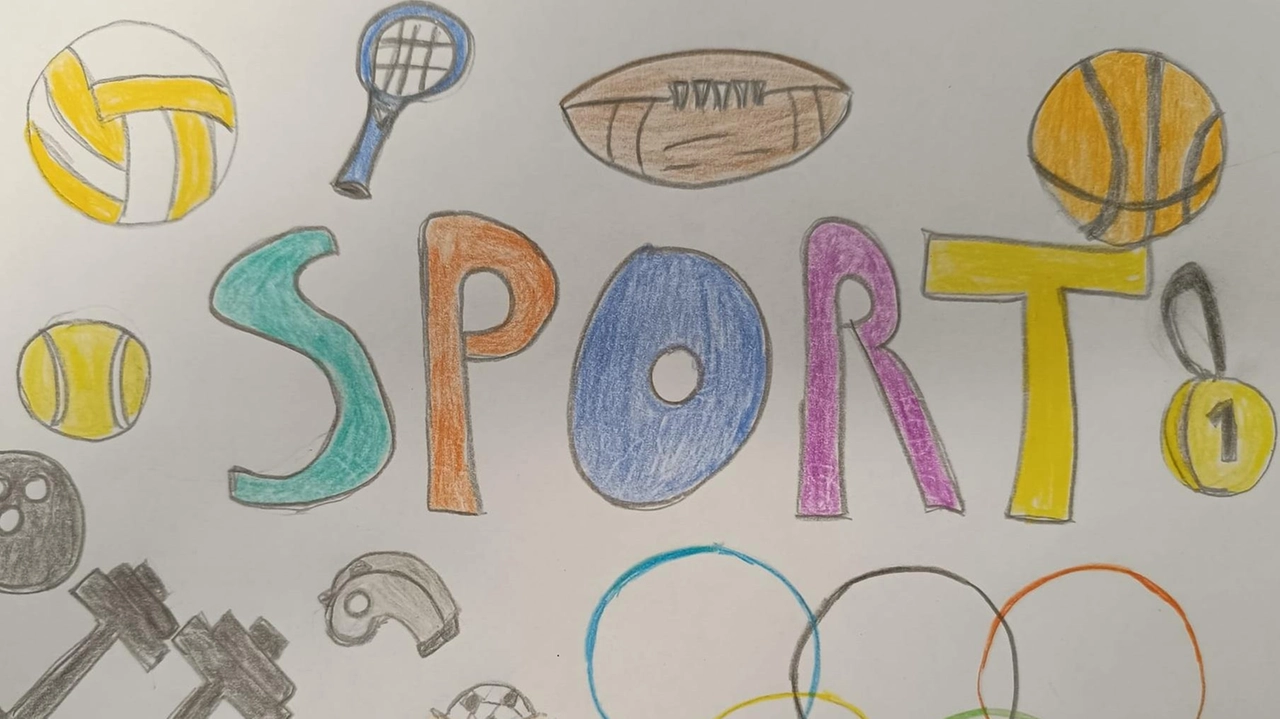 I valori dello sport raffigurati nel disegno degli alunni della 1 A