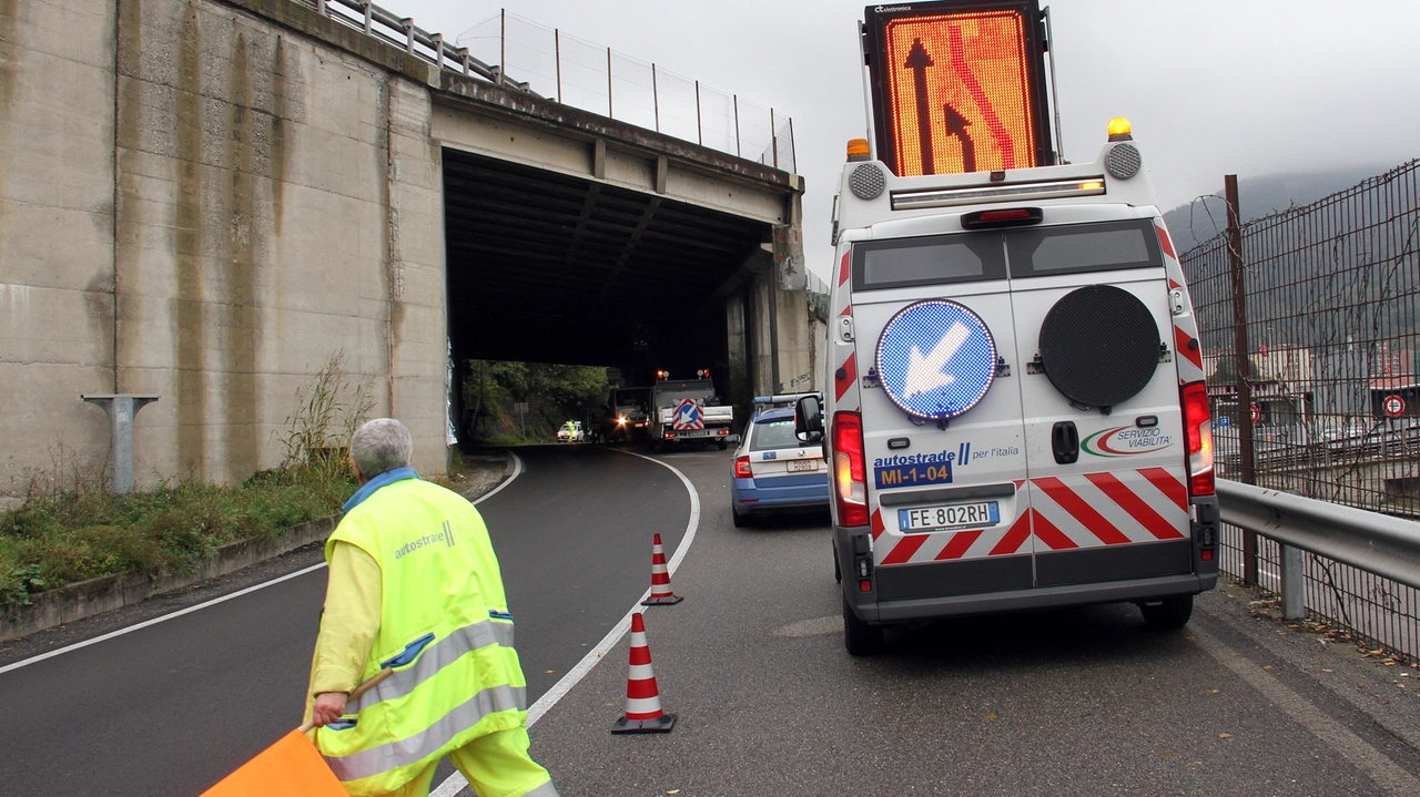 Lavori sull'autostrada (foto di repertorio)