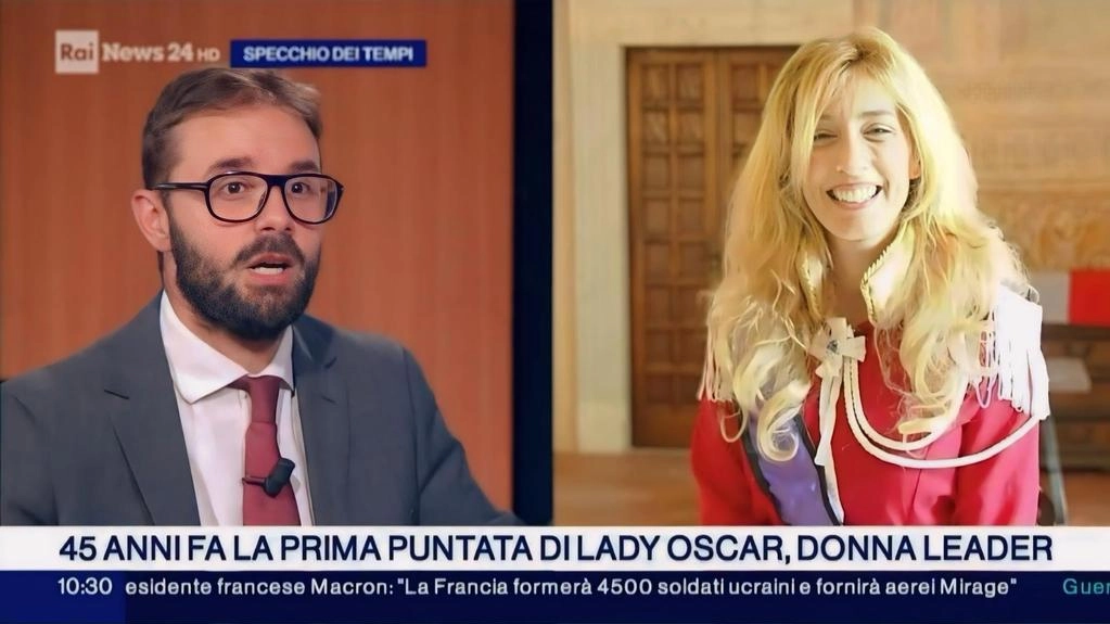 Lady Oscar al Castello Malaspina. Letizia arriva su Rai News 24