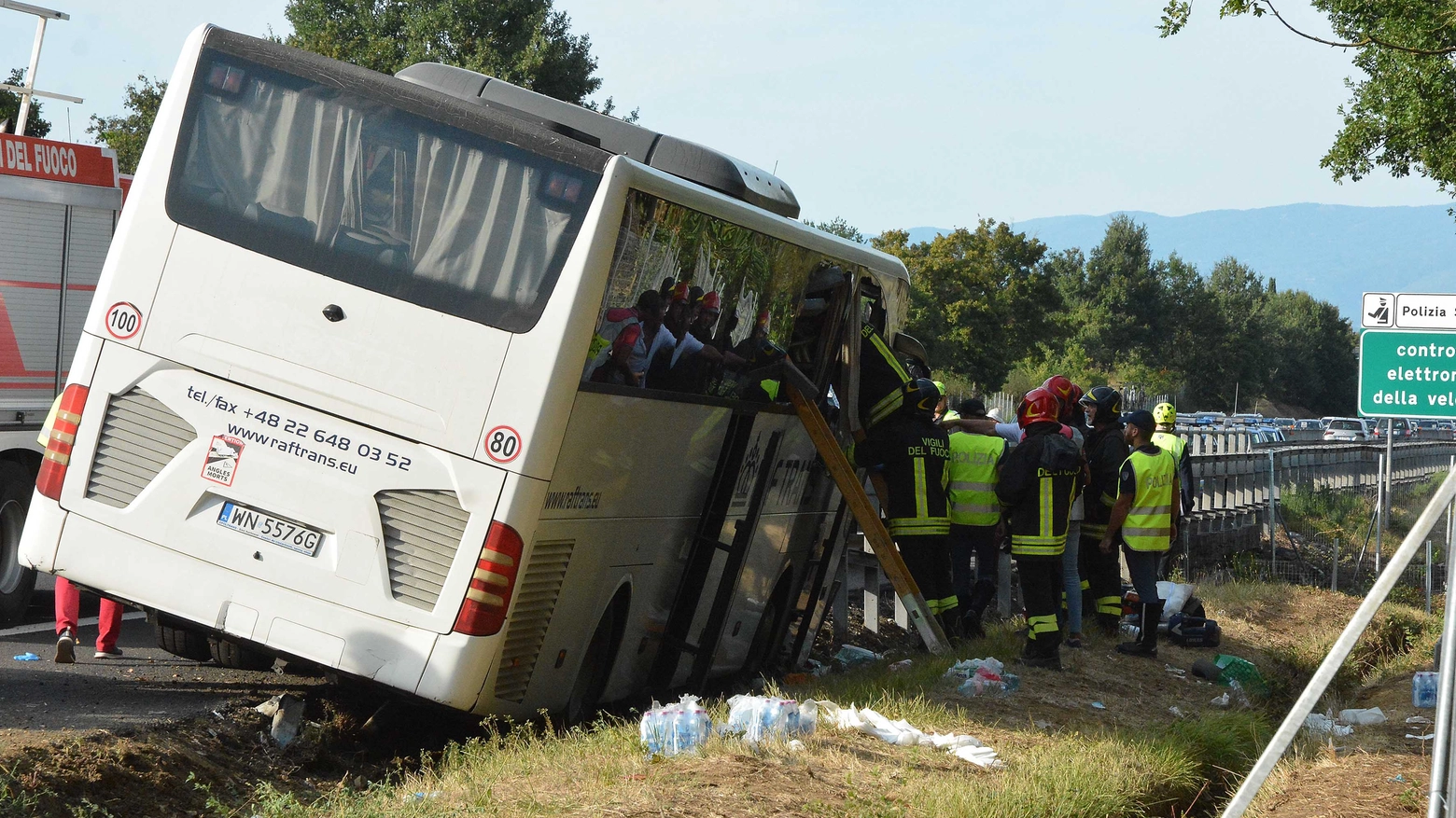 Arezzo Incidente mortale in A1 coinvolto un pullman di turisti