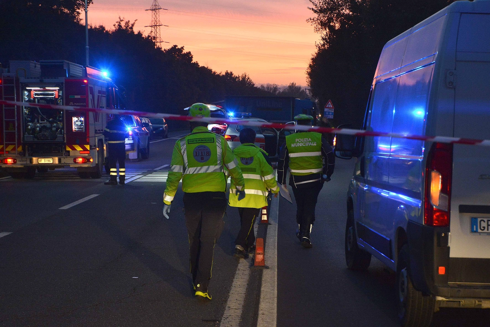 Il luogo della tragedia (Foto Falsetti)