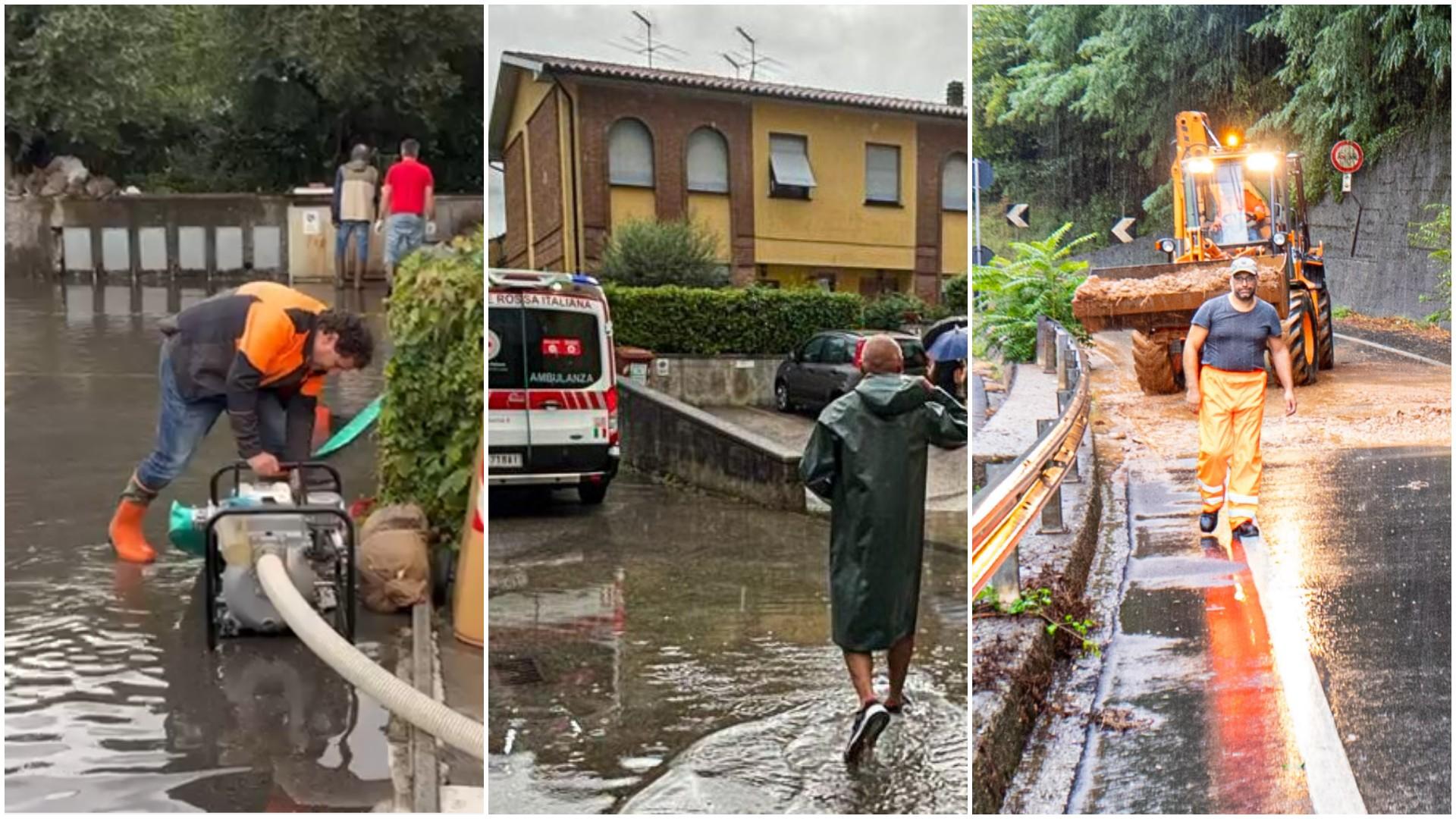 Maltempo, allagamenti e disagi a Bagni di Lucca