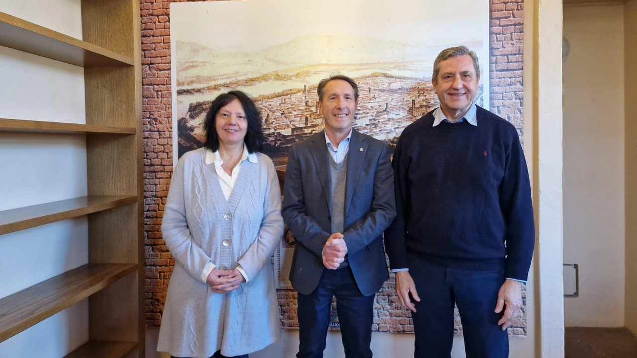 Giuliana Nieri, l’assessore al turismo Remo Santini e Marco Amerigo Innocenti